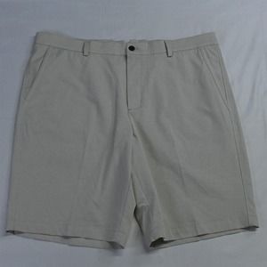 Dunning 38 x 10" Khaki Tech Wicking Everbest Golf Flex‎ Chino Shorts